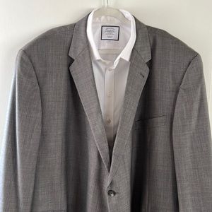 Joseph Abboud Men's 100% Wool Super 120 Suit Jacket Gray 60R
